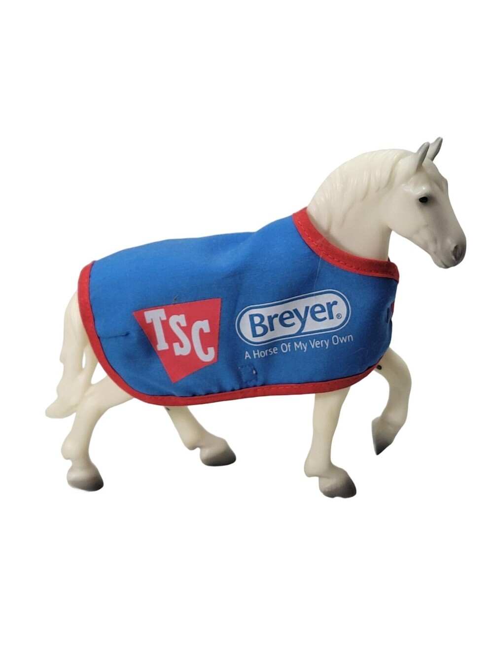 Breyer 5479 TSC Grey Percheron Draft Horse with Blue Blanket Exclusive 1:2 Scale